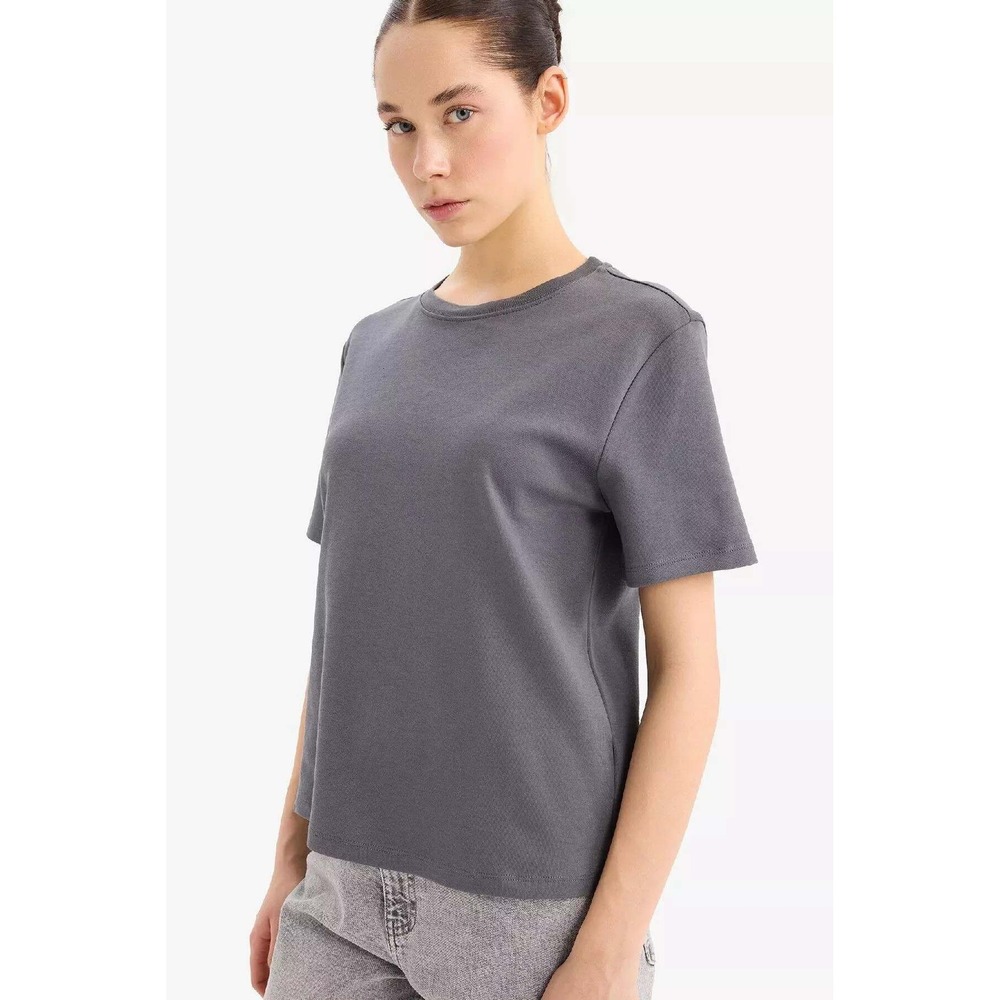 J.Crew Heritage‎ Cotton T-Shirt Garment-Dyed Crewneck Slate Blue Size S